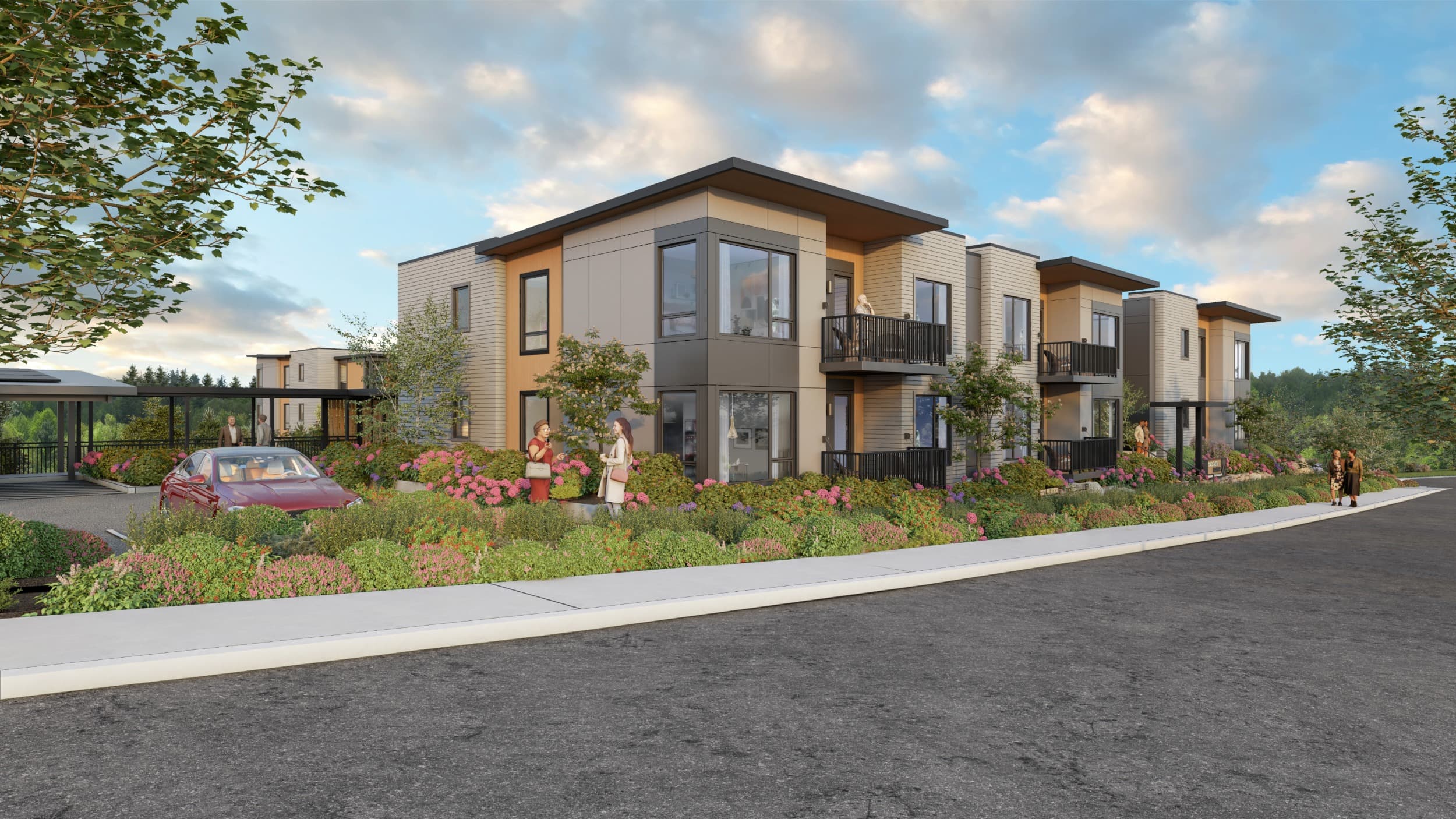 Cascade Manor Exterior Rendering
